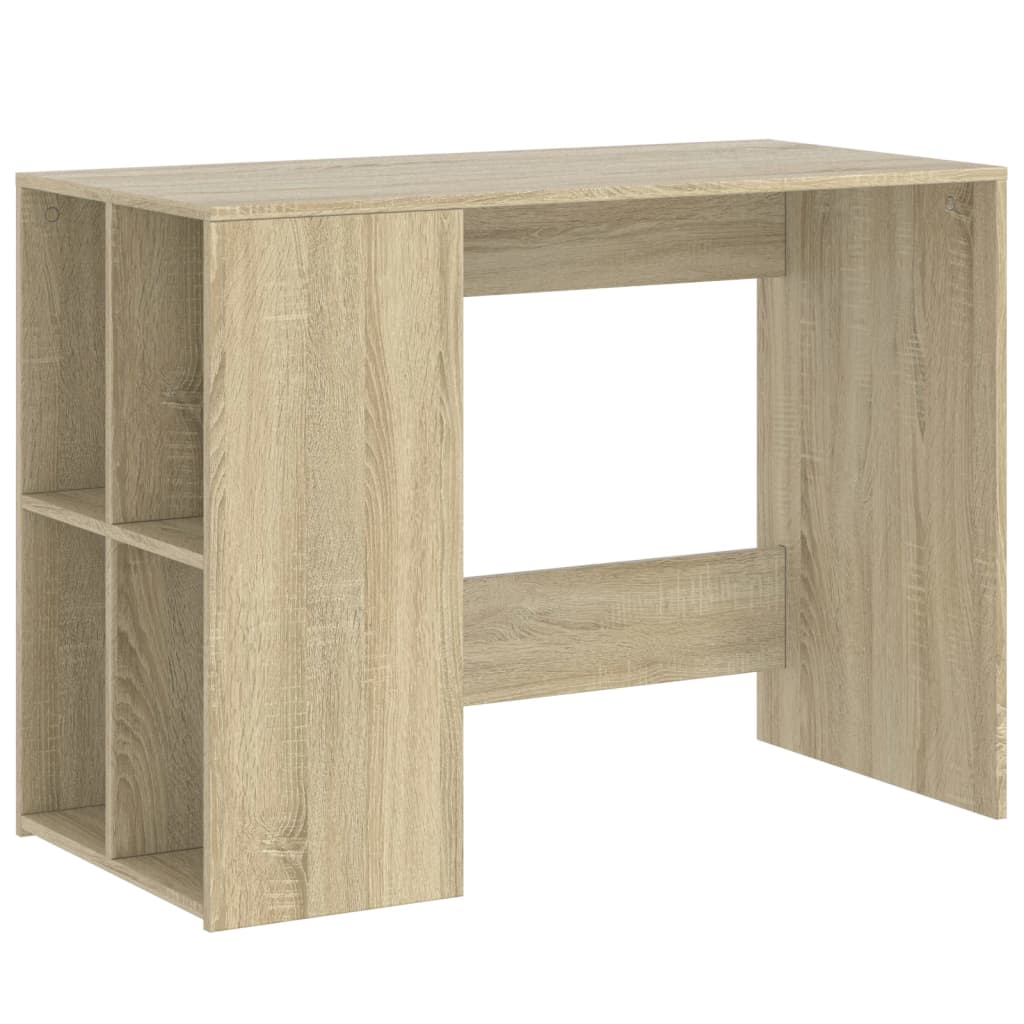 vidaXL Desk Sonoma Oak 102x50x75 cm Engineered Wood