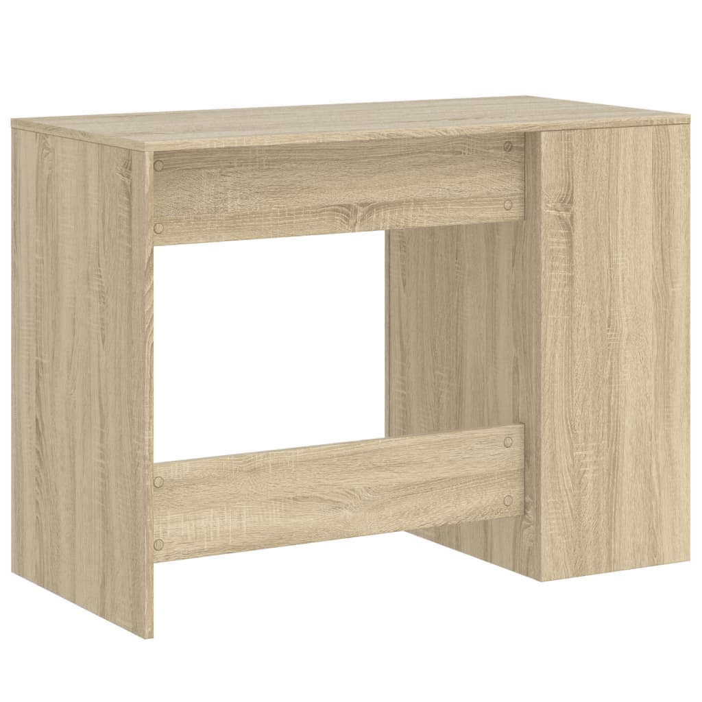 vidaXL Desk Sonoma Oak 102x50x75 cm Engineered Wood