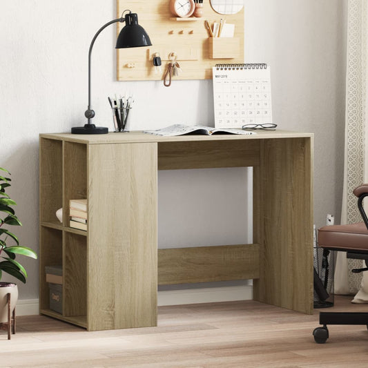 vidaXL Desk Sonoma Oak 102x50x75 cm Engineered Wood