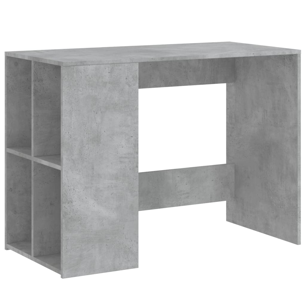 vidaXL Desk Concrete Grey 102x50x75 cm Engineered Wood