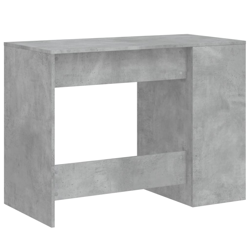 vidaXL Desk Concrete Grey 102x50x75 cm Engineered Wood