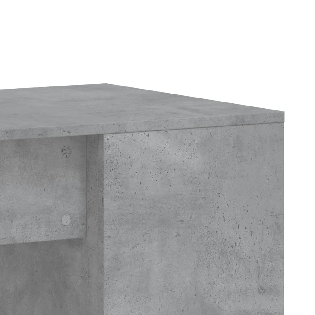 vidaXL Desk Concrete Grey 102x50x75 cm Engineered Wood