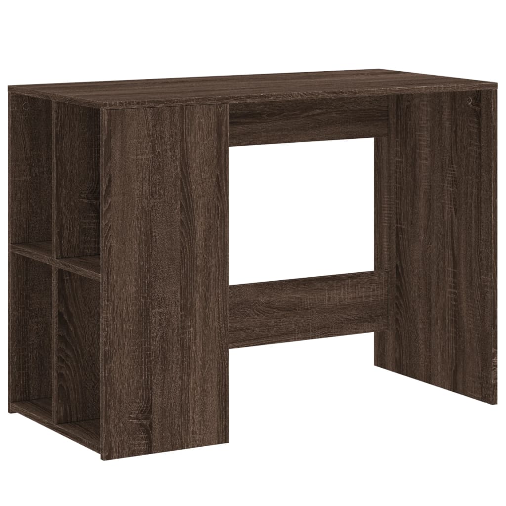 vidaXL Desk Brown Oak 102x50x75 cm Engineered Wood