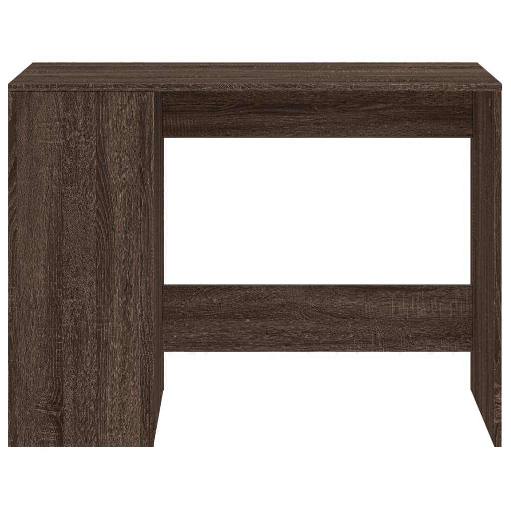 vidaXL Desk Brown Oak 102x50x75 cm Engineered Wood