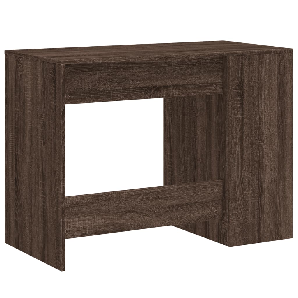 vidaXL Desk Brown Oak 102x50x75 cm Engineered Wood