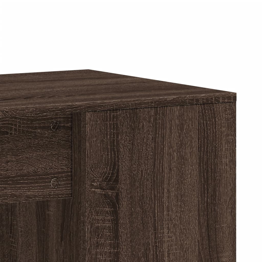 vidaXL Desk Brown Oak 102x50x75 cm Engineered Wood