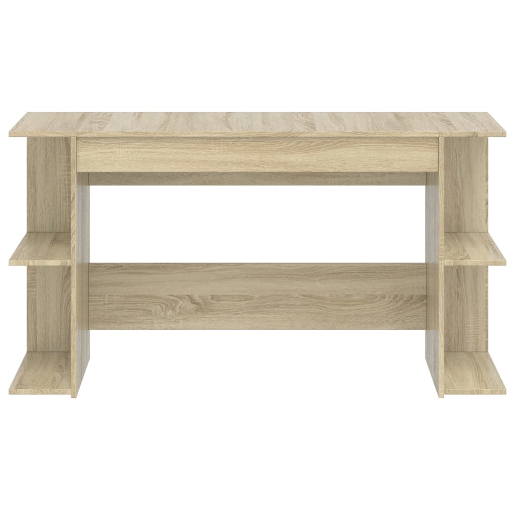 vidaXL Desk Sonoma Oak 140x50x75 cm Engineered Wood