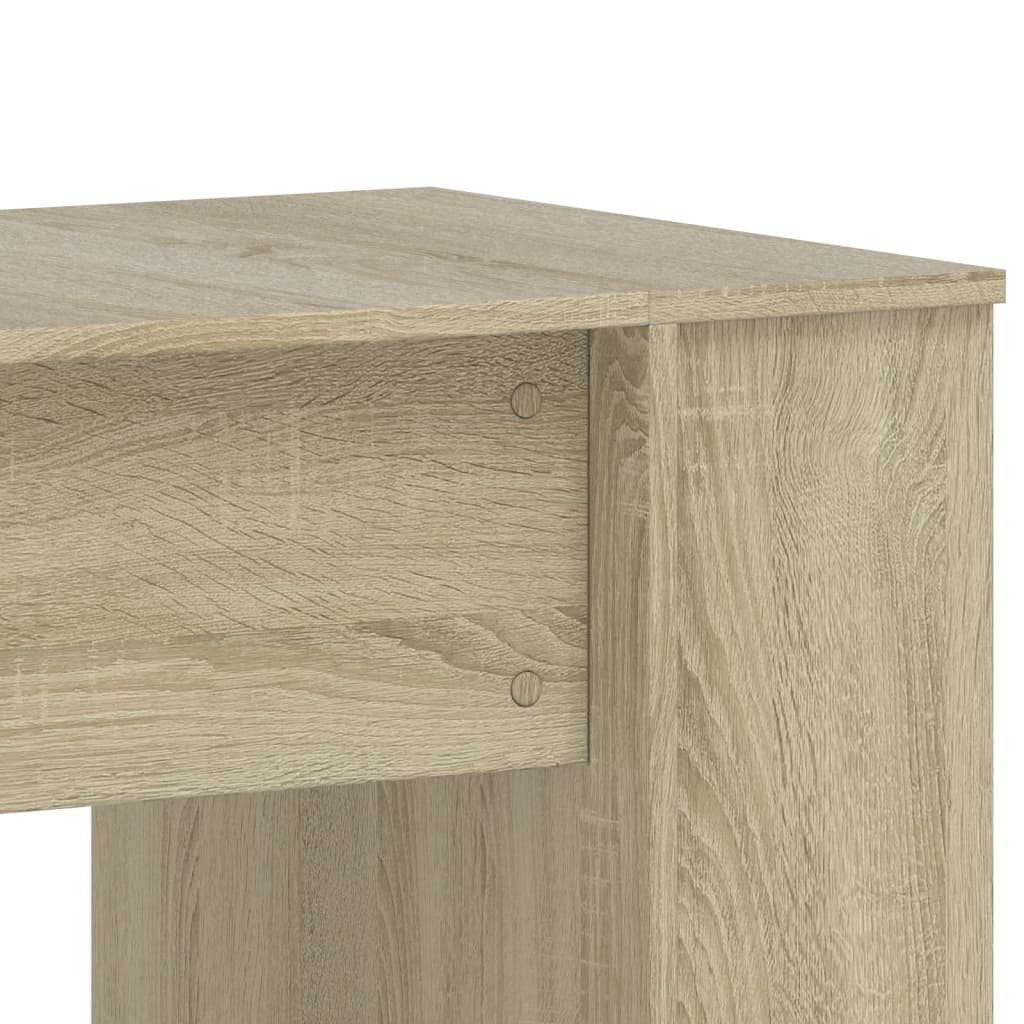 vidaXL Desk Sonoma Oak 140x50x75 cm Engineered Wood