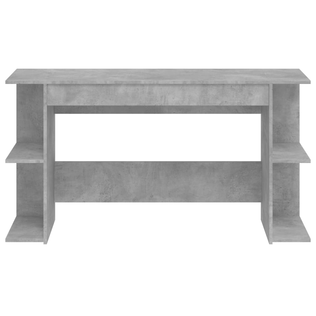 vidaXL Desk Concrete Grey 140x50x75 cm Engineered Wood