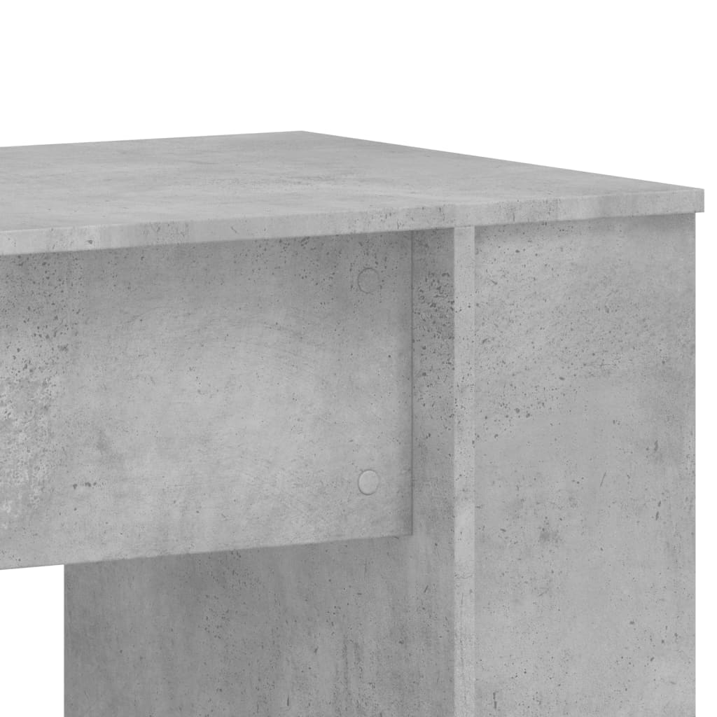 vidaXL Desk Concrete Grey 140x50x75 cm Engineered Wood