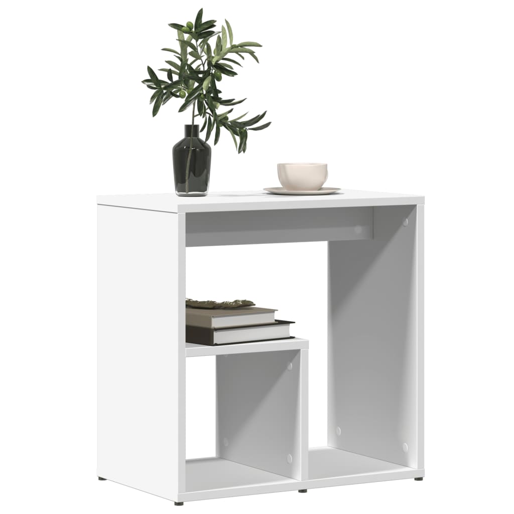 Side Tables 2 pcs White 50x30x50 cm Engineered Wood