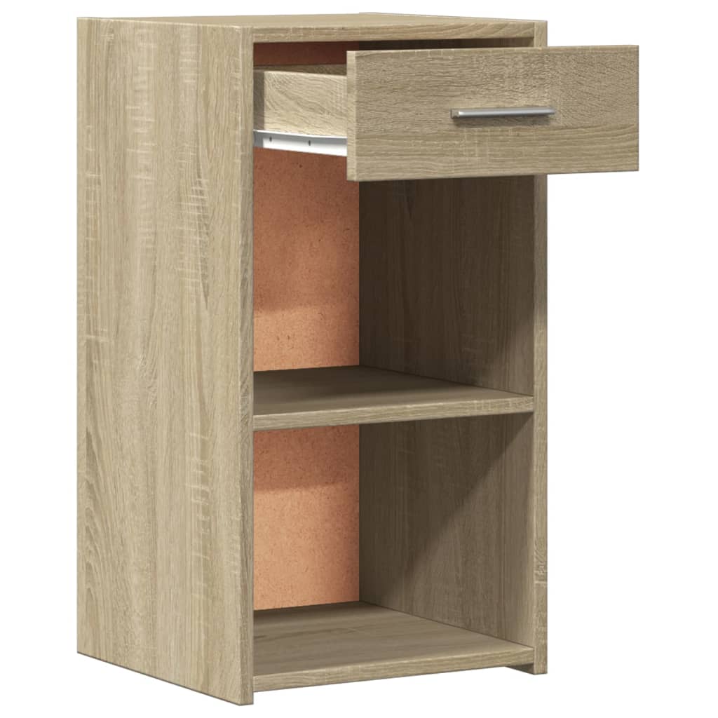 vidaXL Bedside Cabinet Sonoma Oak 35x34x65 cm Engineered Wood