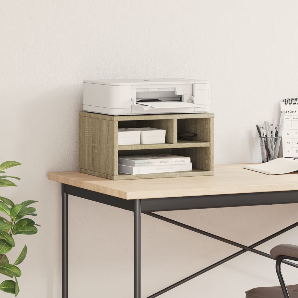 Printer Stand Sonoma Oak 40x32x22,5 cm Engineered Wood