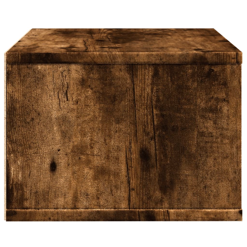 Printer Stand Smoked Oak 40x32x22,5 cm Engineered Wood