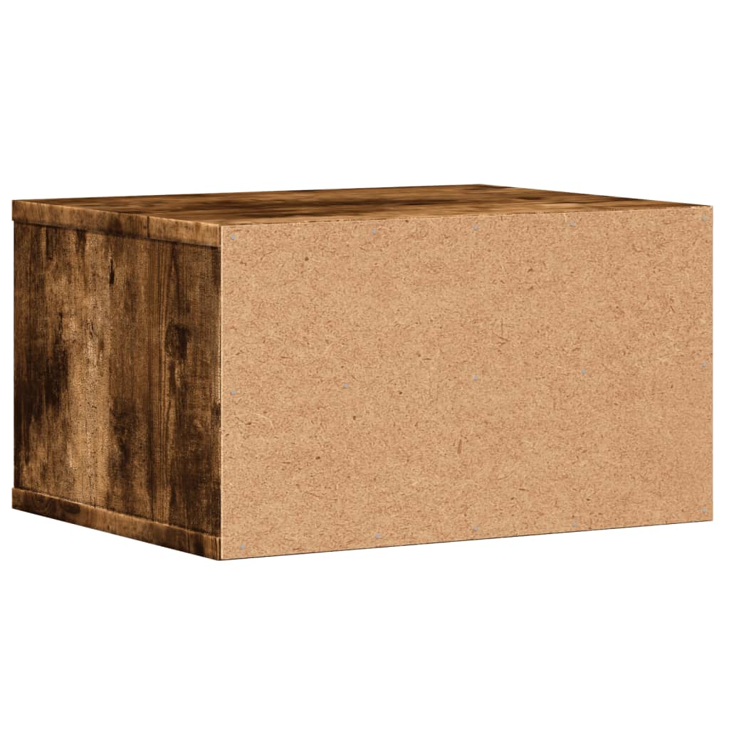 Printer Stand Smoked Oak 40x32x22,5 cm Engineered Wood