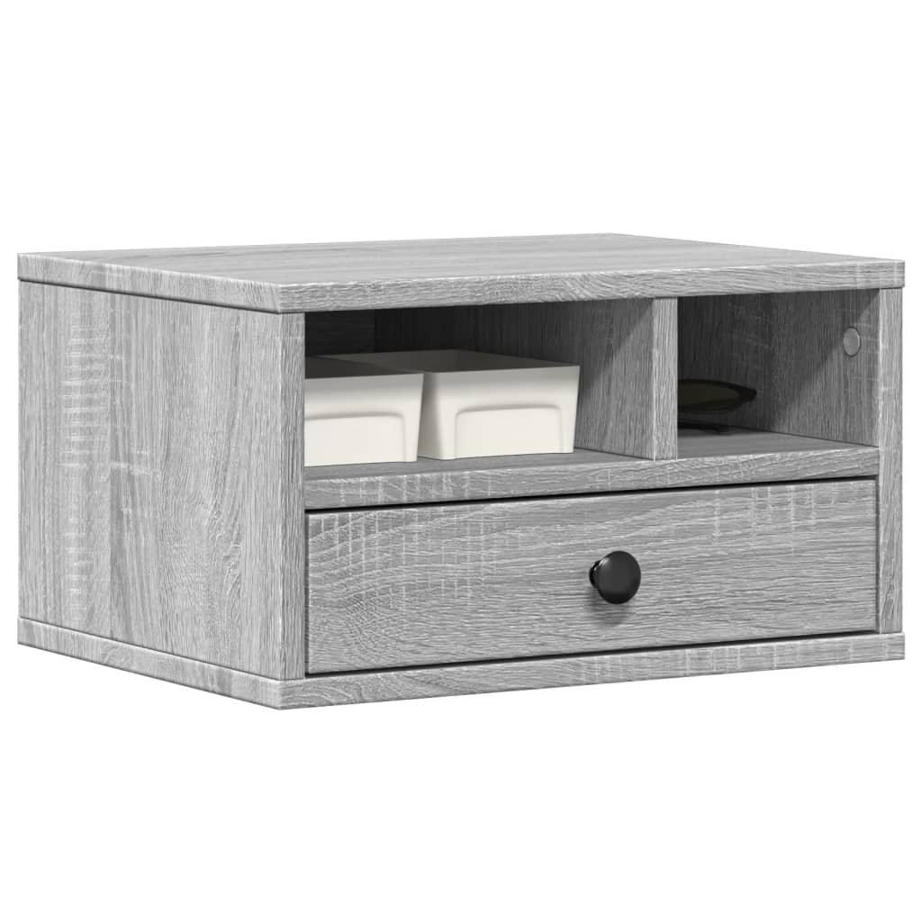 Printer Stand Grey Sonoma 40x32x22,5 cm Engineered Wood