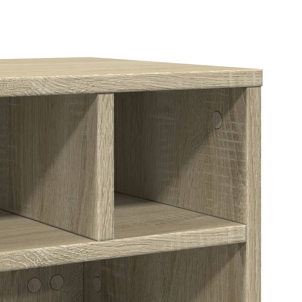 Printer Stand with Wheels Sonoma Oak 41x32x34,5 cm