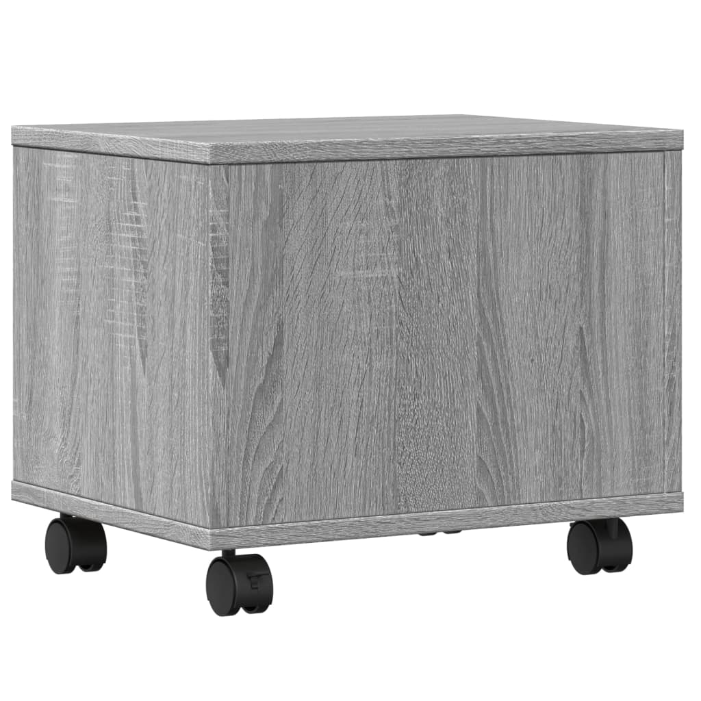 Printer Stand with Wheels Grey Sonoma 41x32x34,5 cm