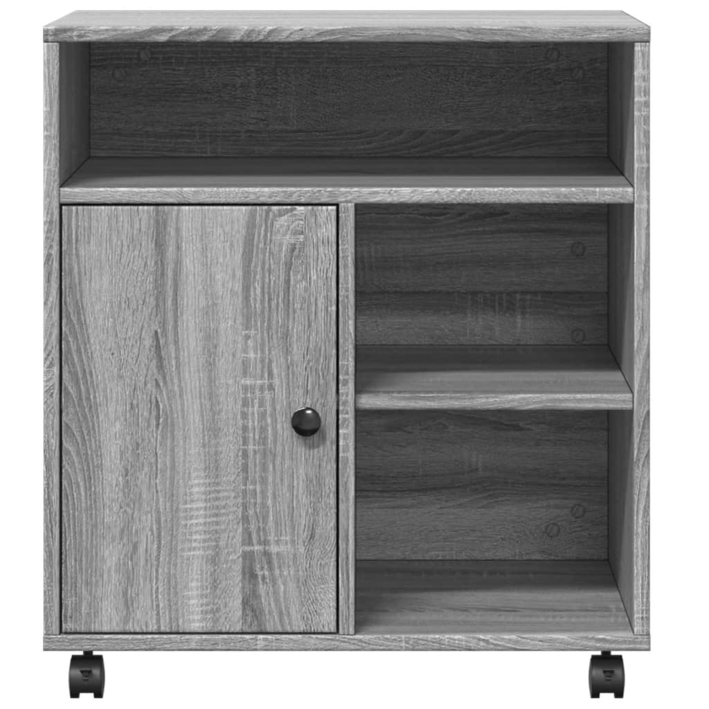 Printer Stand with Wheels Grey Sonoma 60x50x67 cm