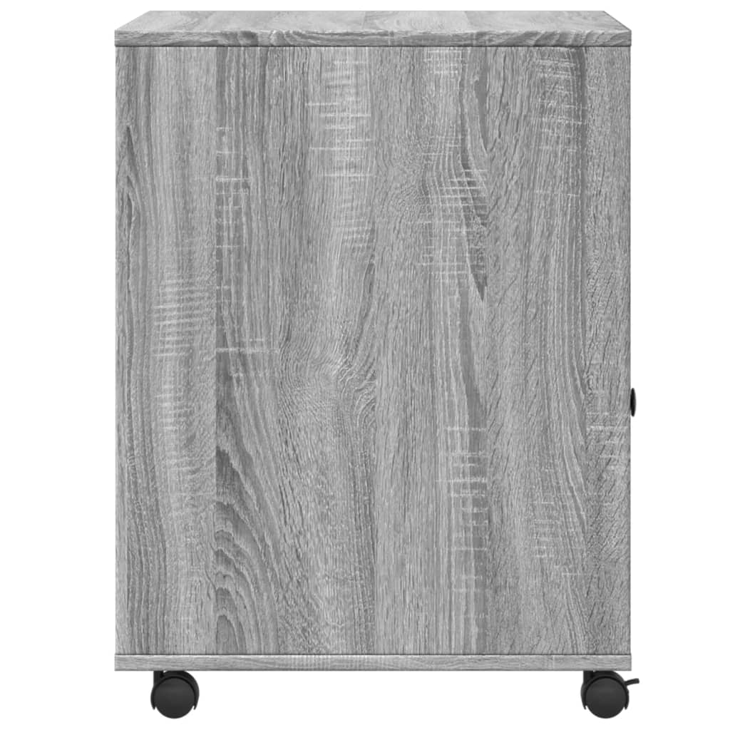 Printer Stand with Wheels Grey Sonoma 60x50x67 cm