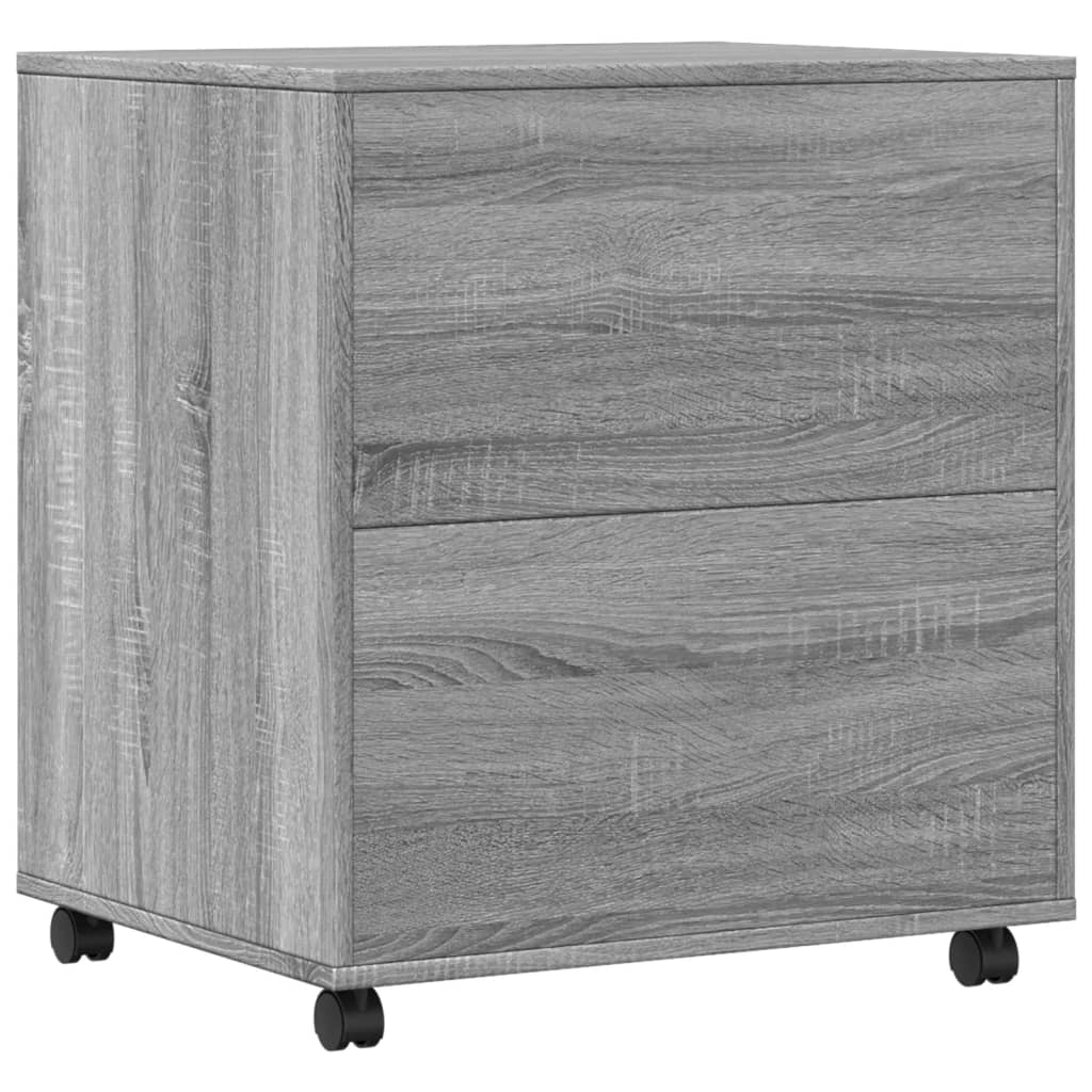Printer Stand with Wheels Grey Sonoma 60x50x67 cm