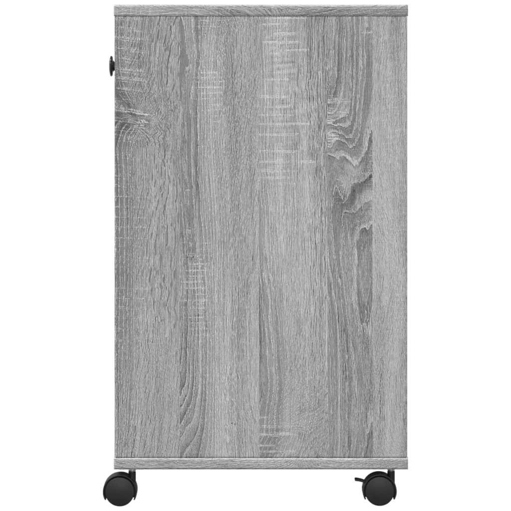 Printer Stand with Wheels Grey Sonoma 60x40x68,5 cm