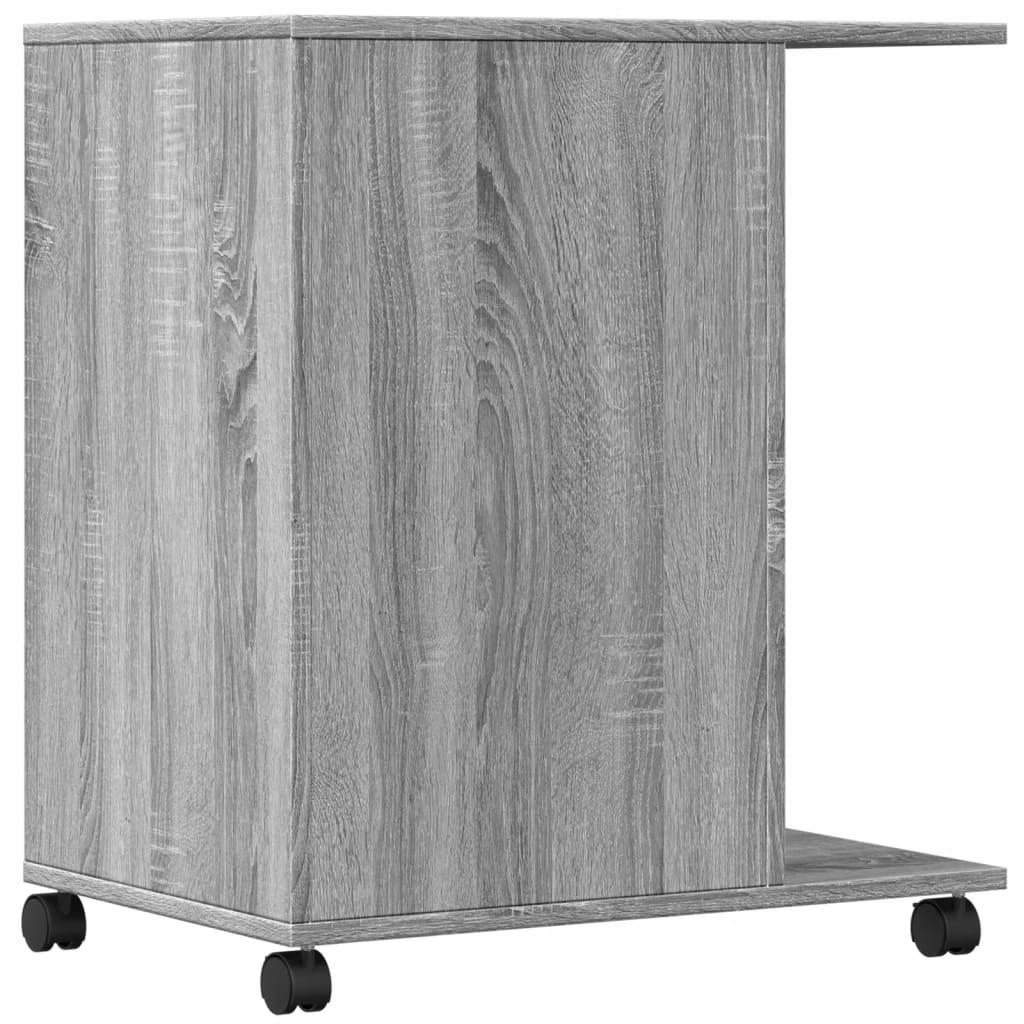 Printer Stand with Wheels Grey Sonoma 60x40x68,5 cm