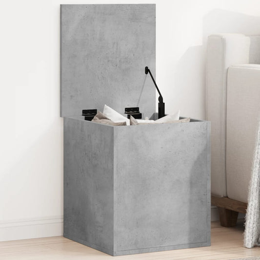 vidaXL Storage Box Concrete Grey 40x42x46 cm Engineered Wood