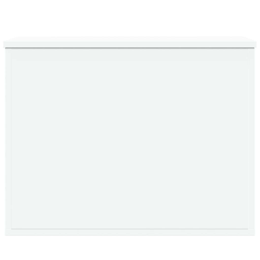 Storage Box White 60x42x46 cm Engineered Wood