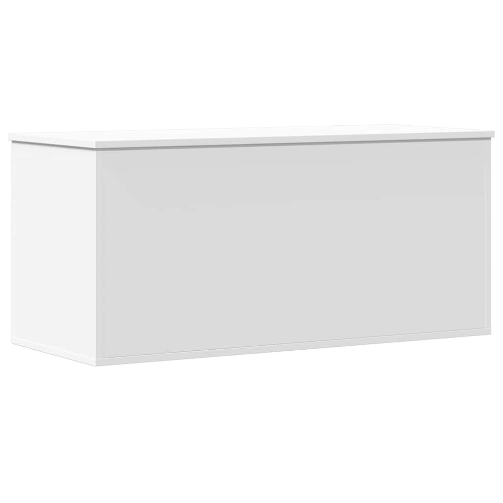 Storage Box White 100x42x46 cm Engineered Wood