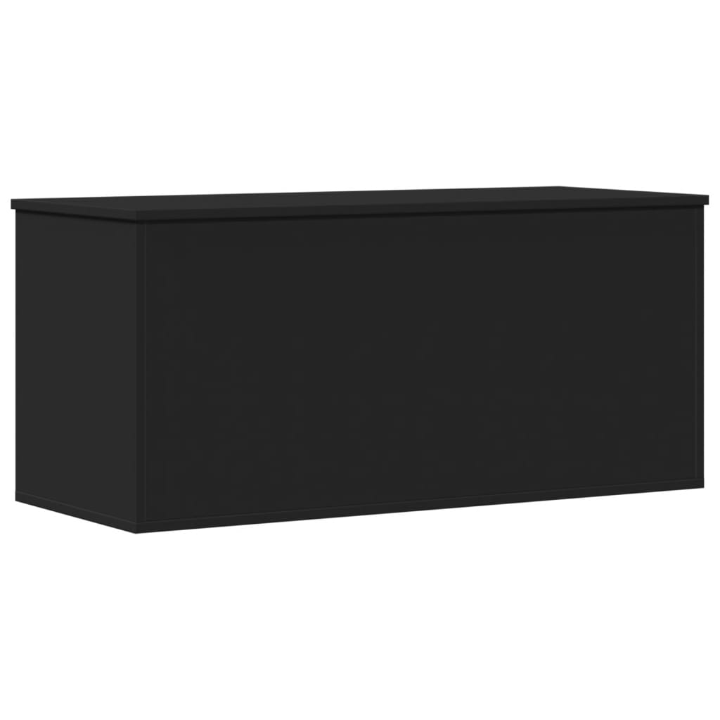 vidaXL Storage Box Black 100x42x46 cm Engineered Wood