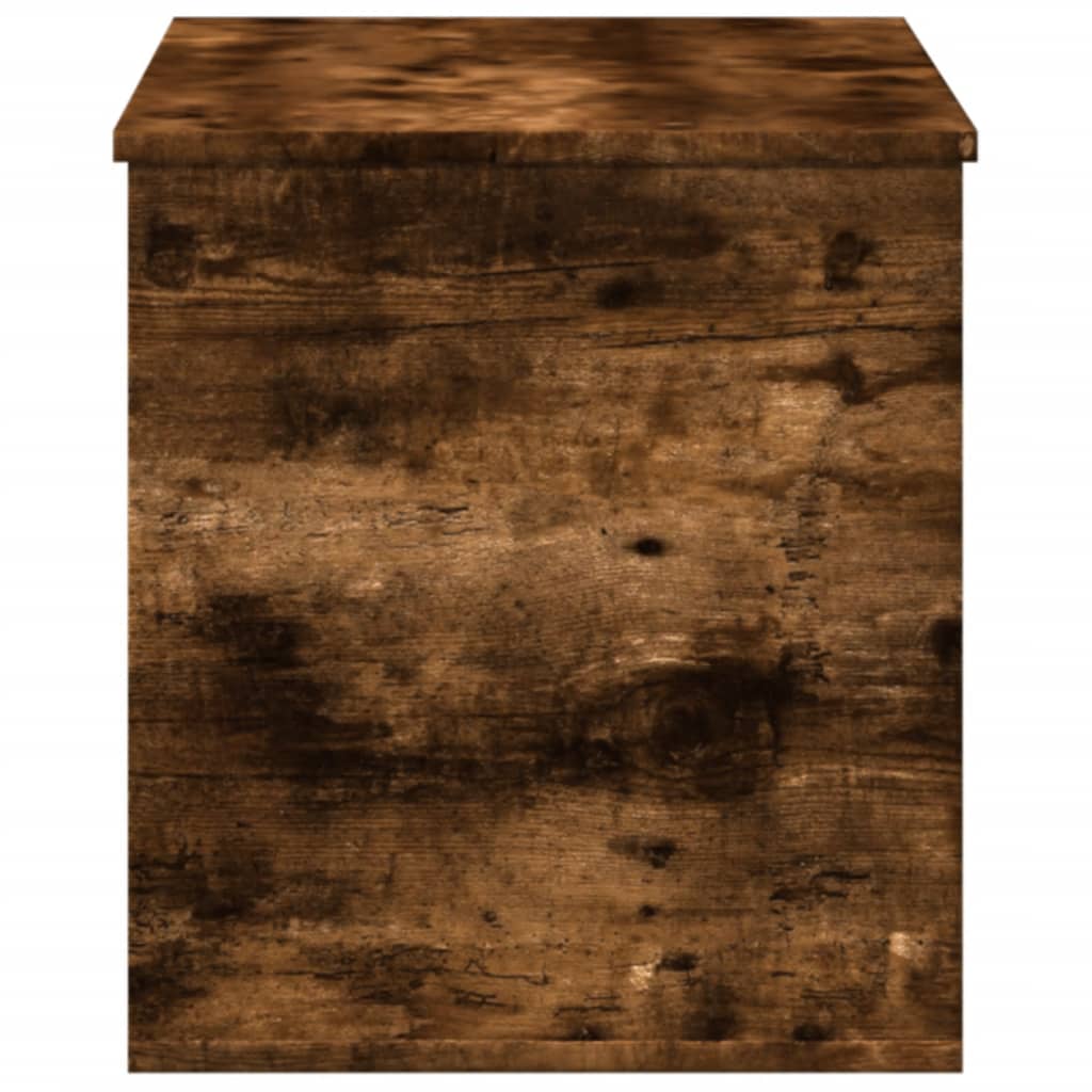 vidaXL Storage Box Smoked Oak 100x42x46 cm Engineered Wood