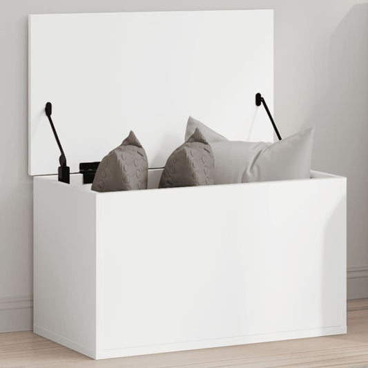 vidaXL Storage Box White 60x35x35 cm Engineered Wood