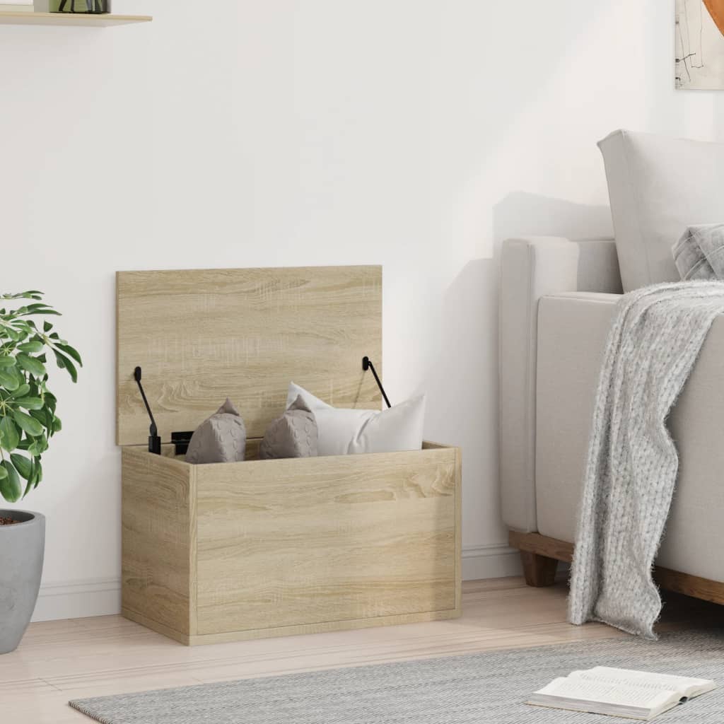 Storage Box Sonoma Oak 60x35x35 cm Engineered Wood