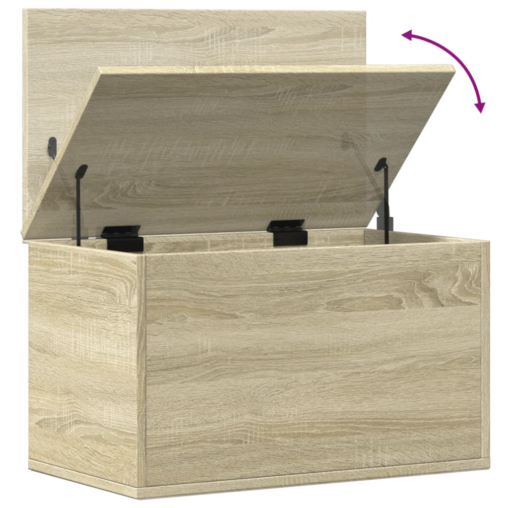 Storage Box Sonoma Oak 60x35x35 cm Engineered Wood