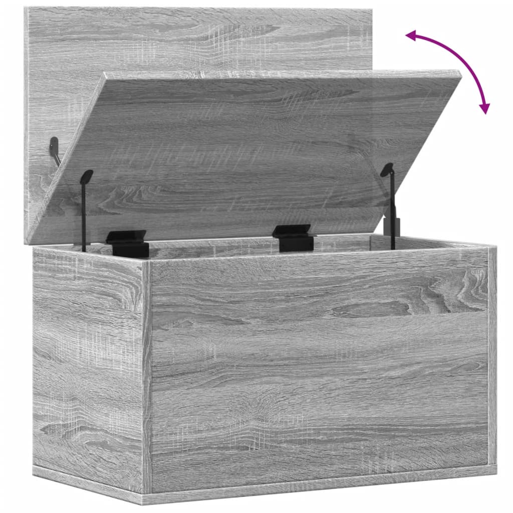 Storage Box Grey Sonoma 60x35x35 cm Engineered Wood