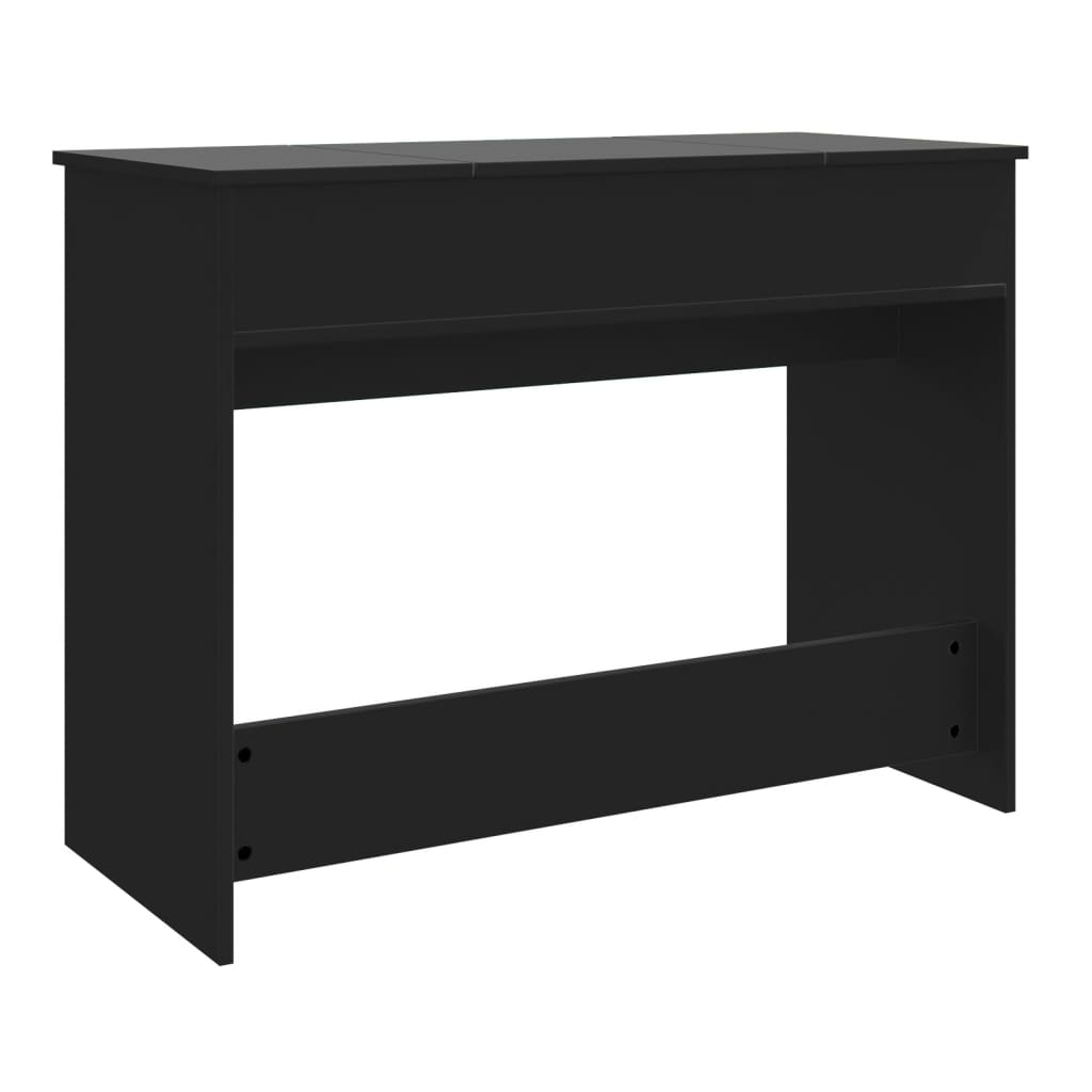 vidaXL Dressing Table with Mirror Black 100x45x76 cm