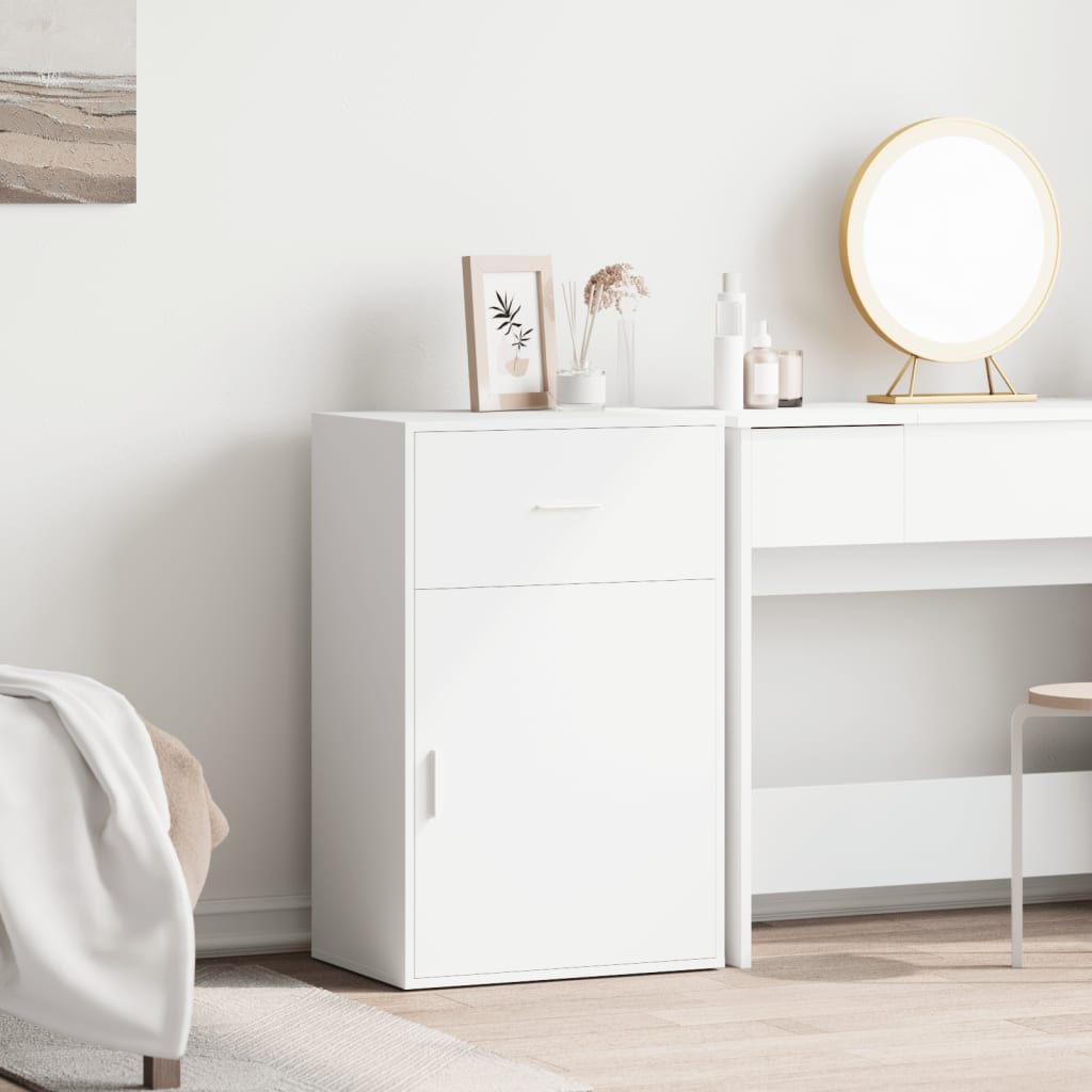 vidaXL Storage Cabinet White 56.5x39x90 cm Engineered Wood