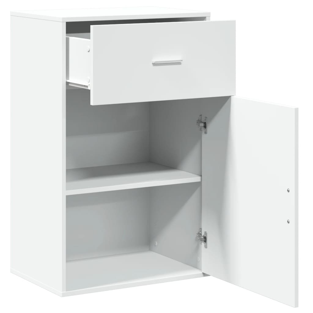 vidaXL Storage Cabinet White 56.5x39x90 cm Engineered Wood