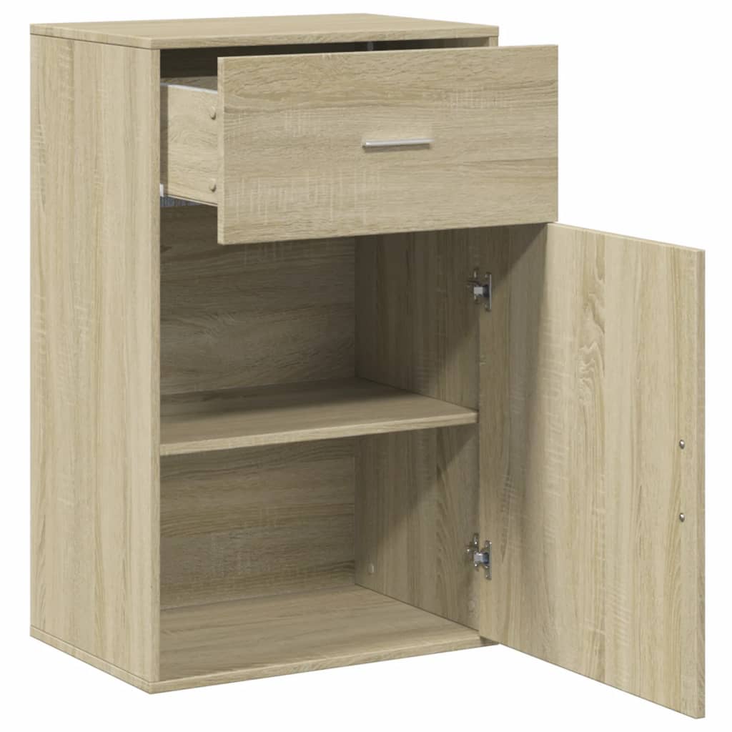 vidaXL Storage Cabinet Sonoma Oak 56.5x39x90 cm Engineered Wood