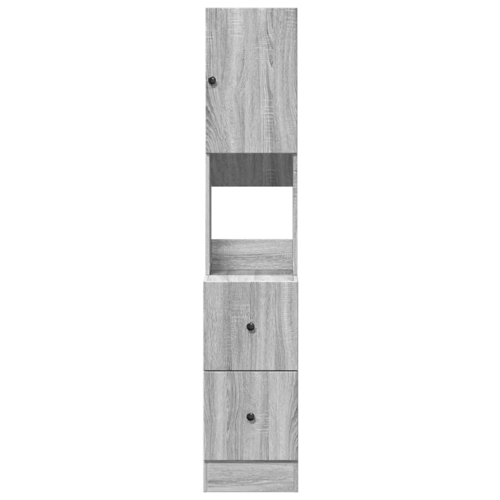 Kitchen Cabinet Grey Sonoma 35x50x180 cm Engineered Wood