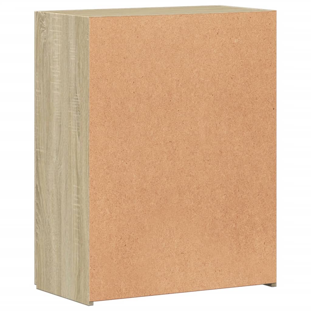File Cabinet Sonoma Oak 60x32x77.5 cm Engineered Wood