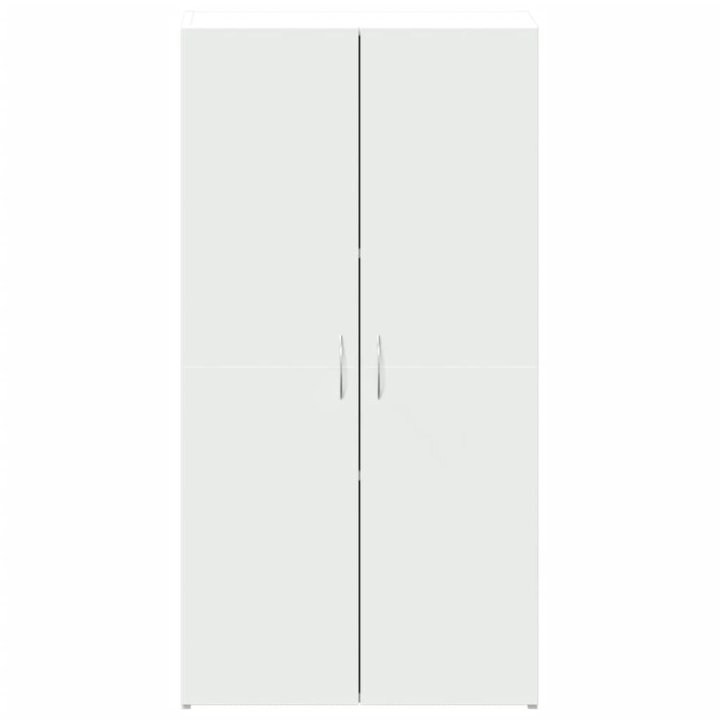 File Cabinet White 60x32x115 cm Engineered Wood