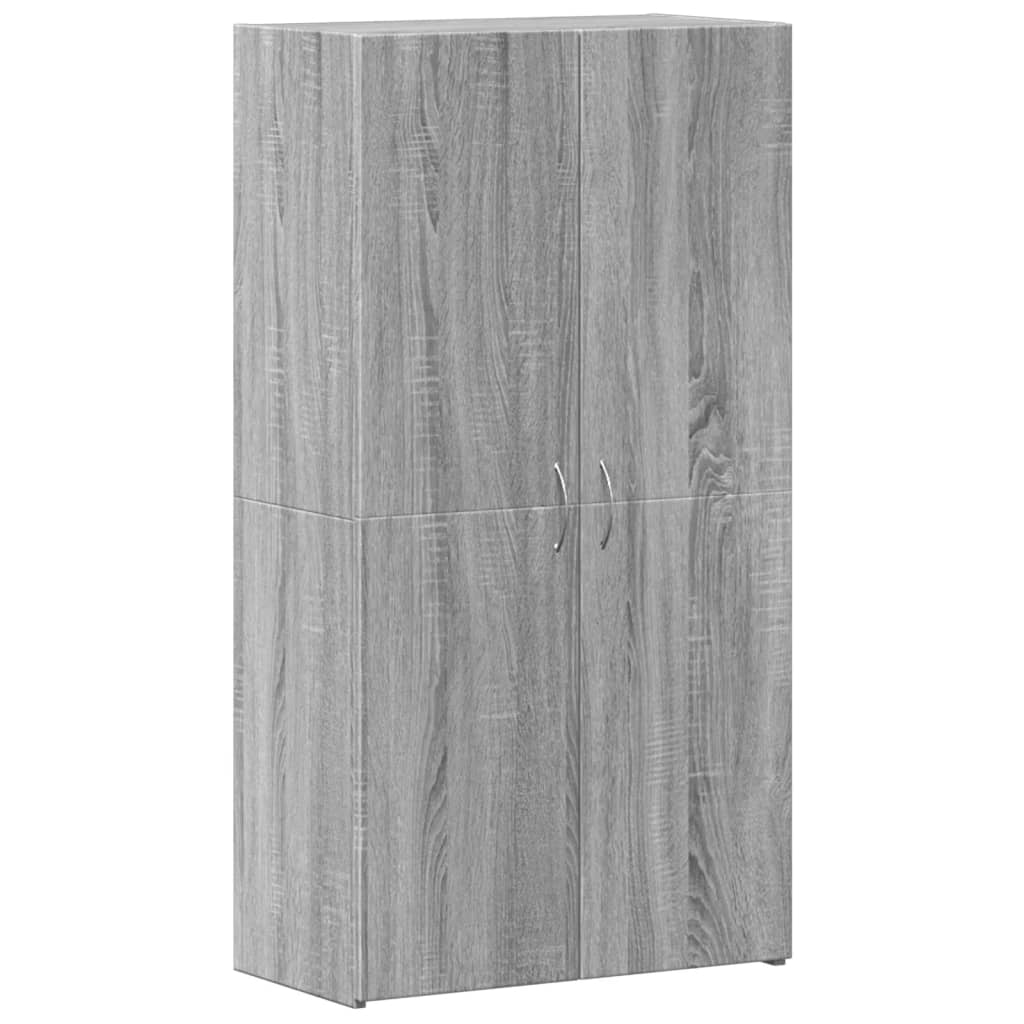 File Cabinet Grey Sonoma 60x32x115 cm Engineered Wood