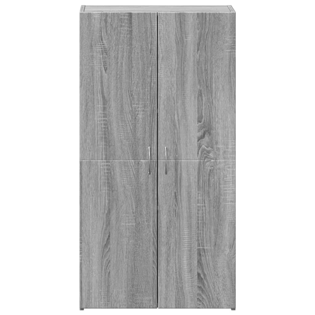 File Cabinet Grey Sonoma 60x32x115 cm Engineered Wood