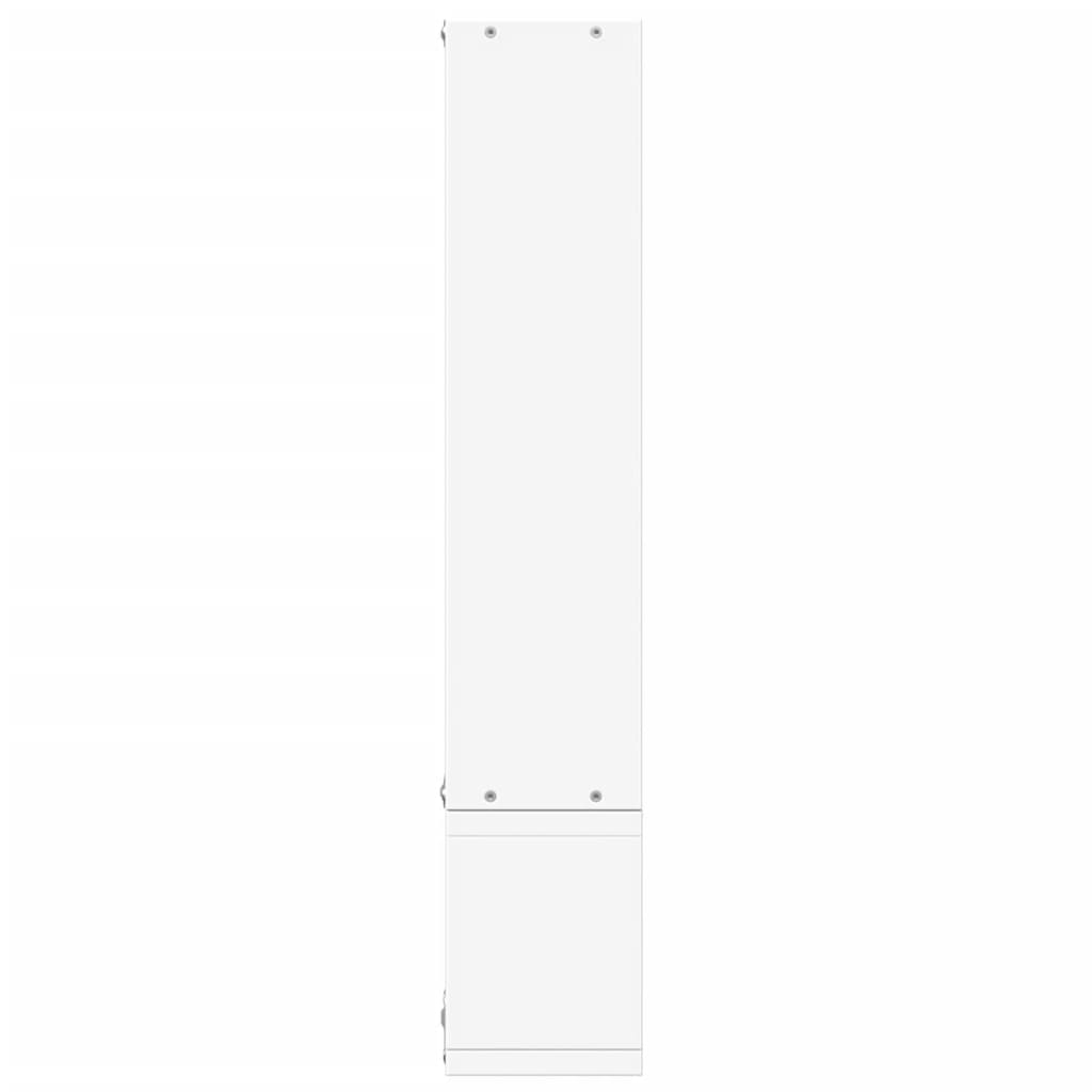 vidaXL Wall Shelf White 96x12x64 cm Engineered Wood