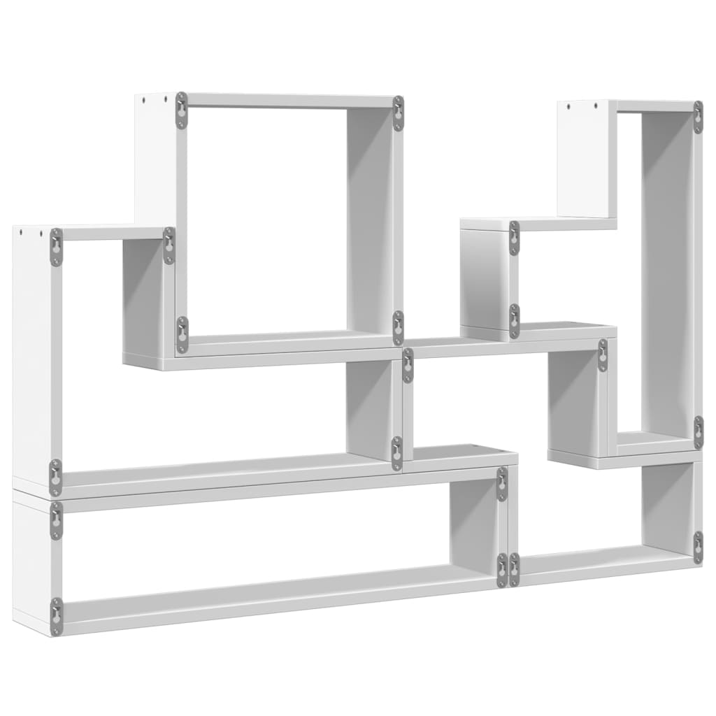 vidaXL Wall Shelf White 96x12x64 cm Engineered Wood