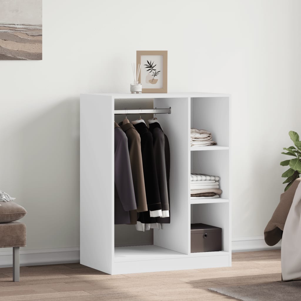 vidaXL Wardrobe White 77x48x102 cm Engineered Wood