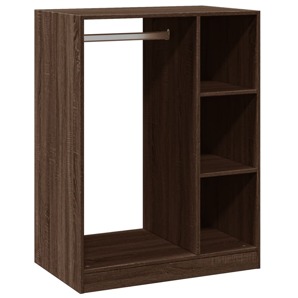 vidaXL Wardrobe Brown Oak 77x48x102 cm Engineered Wood