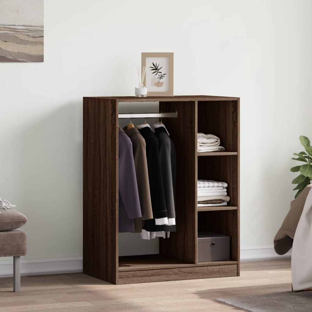 vidaXL Wardrobe Brown Oak 77x48x102 cm Engineered Wood